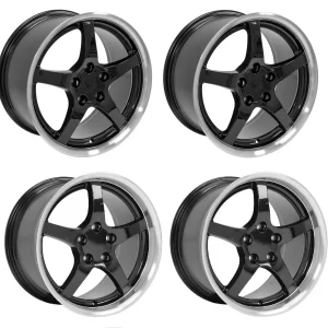 buy 1988-2004 Corvette Black 17x9.5 OE Style C5 5 Spoke Wheel online 2026 usa