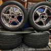 buy Corvette staggered chrome wheels with center caps included online